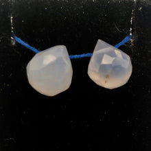 Load image into Gallery viewer, 2 Blue Chalcedony Faceted Briolette Beads - PremiumBead Alternate Image 4