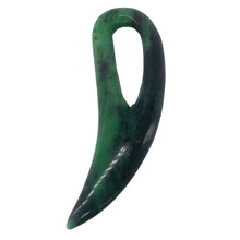 Load image into Gallery viewer, Ruby Zoisite Gemstone Comma Pendant | 94x28x6mm | Green/Red | 1 Pendant |
