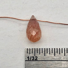 Load image into Gallery viewer, Imperial Topaz 1.6ct Briolette | 9x5mm | Pink Orange | 1 Bead |