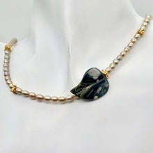 Load image into Gallery viewer, Ocean Jasper Pearl 14K Gold Filled Necklace| 22&quot; |Green/Silver/Gold | 1 Necklace
