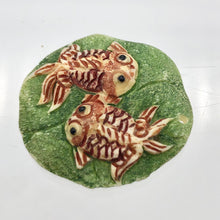 Load image into Gallery viewer, Koi Goldfish Waterbuffalo Carved Bone Bead, Red/Green, 29mm 10785 - PremiumBead Alternate Image 10