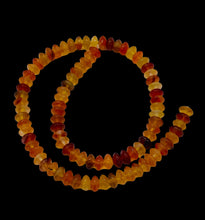 Load image into Gallery viewer, Carnelian Agate Rondelle Bead Strand | 8x4mm | Orange | 89 Beads |