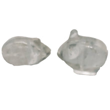 Load image into Gallery viewer, Cute Quartz Carved Mouse Beads | 19x11x11 mm | Clear