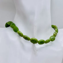 Load image into Gallery viewer, Intense Faceted Moss Jade Focal 14x10x6mm Bead Strand 102482