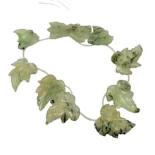 Load image into Gallery viewer, Lovely Green Prehnite Leaf Brio Bead Strand 110532E