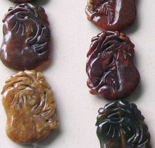 Load image into Gallery viewer, 1 Carved Su Chow Jade 50mm Frog & Gourd Prosperity Bead | 50x37x6mm | Green - PremiumBead Alternate Image 3
