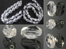 Load image into Gallery viewer, Sparkling Designer Faceted 12x8mm Quartz Bead Strand 109398 - PremiumBead Primary Image 1