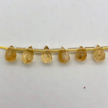 Load image into Gallery viewer, 6 Sparkling Warm Citrine Faceted Briolette Beads 004862 - PremiumBead Alternate Image 7