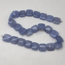 Load image into Gallery viewer, Blue Chalcedony Square Bead Strand | 16x16x5 | Blue | 26 Beads |