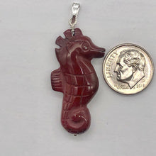 Load image into Gallery viewer, Mookaite Seahorse Sterling Silver Pendant | Semi Precious Stone Jewelry| 1 3/4"