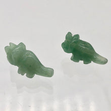 Load image into Gallery viewer, Dinosaur 2 Carved Aventurine Triceratops Beads | 22x12x7.5mm | Green - PremiumBead Alternate Image 6