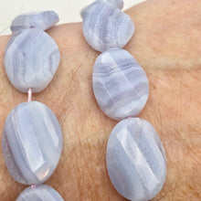 Load image into Gallery viewer, Twisted! Faceted Four (4) Blue Lace Agate 18x13x5mm Beads - PremiumBead Alternate Image 5
