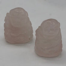 Load image into Gallery viewer, Namaste 2 Hand Carved Rose Quartz Buddha Beads | 19x15x9mm | Pink