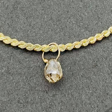 Load image into Gallery viewer, Champagne Diamond 0.34cts Briolette 18K Gold Pendant Bead | 3.75x3.25mm |