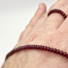 Load image into Gallery viewer, 54.5cts AAA+ Natural Ruby 3.5x2.0mm Smooth Roundel 15 inch Bead Strand - PremiumBead Alternate Image 7