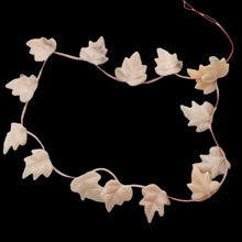 Load image into Gallery viewer, Pink Peruvian Opal 19x17mm Leaf Briolette Bead Strand for Jewelry Making 110823D