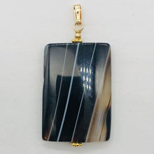 Load image into Gallery viewer, Semi Precious Stone Jewelry Sardonyx Agate Pendant Necklace 14Kgf | 1 3/4" Long|