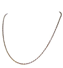 Load image into Gallery viewer, Italian Vermeil 1.5mm Rope Chain 20" Necklace 10024C
