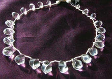 Load image into Gallery viewer, Natural Quartz Faceted Twist Briolette Bead Strand 107705 - PremiumBead Alternate Image 2
