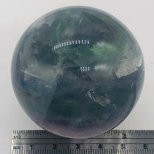 Load image into Gallery viewer, Fluorite Scry Sphere Round Meditation | 2" | Green/Purple | 1 Sphere |