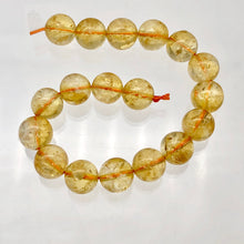 Load image into Gallery viewer, Citrine Round Stone Strand| 10mm | Gold | 37 Bead(s)