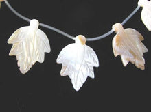 Load image into Gallery viewer, Wow Tahitian Mother of Pearl 3 Carved Leaf Beads 9716 - PremiumBead Primary Image 1