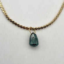 Load image into Gallery viewer, 0.8cts Blue Diamond Briolette 18K Gold Pendant - PremiumBead Alternate Image 2