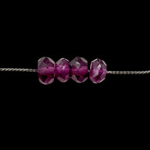 Load image into Gallery viewer, Merlot Mozambique Garnet Faceted Roundel Beads | 5x3-3.5x2mm | 4 Beads |