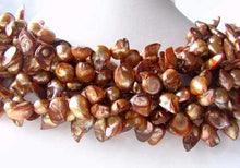 Load image into Gallery viewer, Creamy Carmel Pearl Blister Pendant Bead Strand 108328 - PremiumBead Alternate Image 2