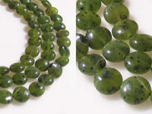 Load image into Gallery viewer, Premium Speckled Nephrite Jade Bead Strand (40 Beads) 110261 - PremiumBead Primary Image 1