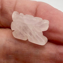 Load image into Gallery viewer, Powerful 2 Carved Rose Quartz Winged Dragon Beads | 21x14x9mm | Pink