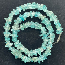 Load image into Gallery viewer, Glimmer Aqua Blue Apatite Nugget Bead Strand 109883