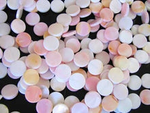 Load image into Gallery viewer, Rare Pink Conch Shell 14mm Coin Bead Strand 109828 - PremiumBead Alternate Image 3