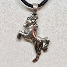 Load image into Gallery viewer, Jumping Sterling Silver Pony Horse Charm Pendant 9965I - PremiumBead Alternate Image 4