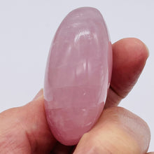 Load image into Gallery viewer, Rose Quartz Oval Meditation Worry Stone | 55x43x26 mm | Pink | 1 Stone }