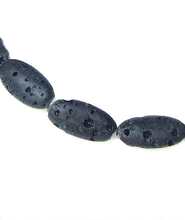 Load image into Gallery viewer, Dawn of Creation Lava 25x12mm Oval Bead Strand 108719 - PremiumBead Alternate Image 3