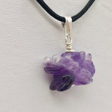 Load image into Gallery viewer, Amethyst Hand Carved Winged Dragon Sterling Silver Pendant | 1 3/16" | 509286AMS - PremiumBead Alternate Image 7