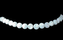 Load image into Gallery viewer, Mississippi Ebony (White) Shell 8x4mm Coin Bead Strand