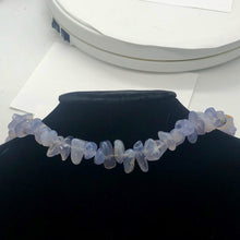 Load image into Gallery viewer, Oregon Holly Blue Chalcedony Agate 87 Grams Nugget Strand| 13x7 16x11 | 58 Bead|