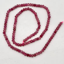 Load image into Gallery viewer, Tourmaline Faceted Roundel Beads | 4x3mm | Pink | 65 Bead(s)