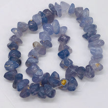 Load image into Gallery viewer, Oregon Holly Blue Chalcedony Agate 89 Grams Nugget Strand| 12x6 16x10 | 53 Bead|