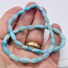Load image into Gallery viewer, Hemimorphite Oval Bead Strand | 12x5mm | Blue | 34 Beads |