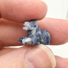 Load image into Gallery viewer, Trusty 2 Carved Sodalite Horse Pony Beads - PremiumBead Alternate Image 6