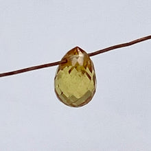 Load image into Gallery viewer, 1 Yellow Sapphire Faceted Briolette Bead (.45 to .52cts) 9667Af