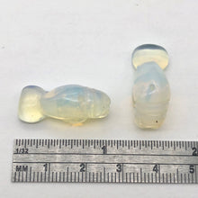 Load image into Gallery viewer, Grace 2 Opalized Glass Manatee Beads | 21x11x9mm | Opalike - PremiumBead Alternate Image 10