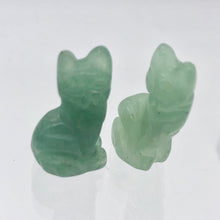Load image into Gallery viewer, Adorable! Aventurine Sitting Carved Cat Figurine | 21x11x8mm | Green - PremiumBead Alternate Image 9