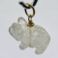 Load image into Gallery viewer, Quartz Pig Pendant Necklace | Semi Precious Stone Jewelry | 14k Pendant