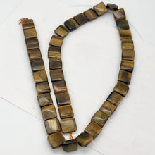 Load image into Gallery viewer, Wildly Exotic Tigereye Square Coin Bead 16 inch Strand for Jewelry Making - PremiumBead Alternate Image 4