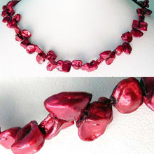 Load image into Gallery viewer, 10 Lipstick Red 'Rose Petal' Keishi Pearls 9042 - PremiumBead Alternate Image 3