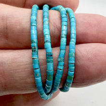 Load image into Gallery viewer, Incredible Natural U.S.A. Turquoise Heishi Bead Strand 102202